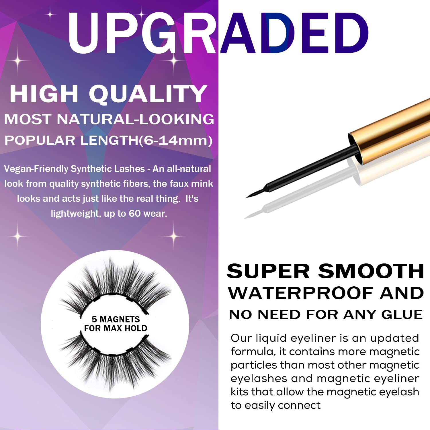 DUOERLA upgraded long lasting lashes for durable comfort all day.