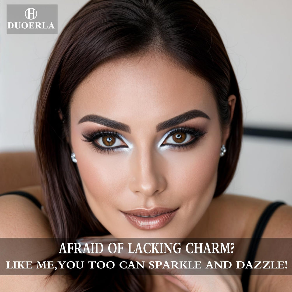 DUOERLA wispy cat eye magnetic lashes with liner kit for dramatic evenings.