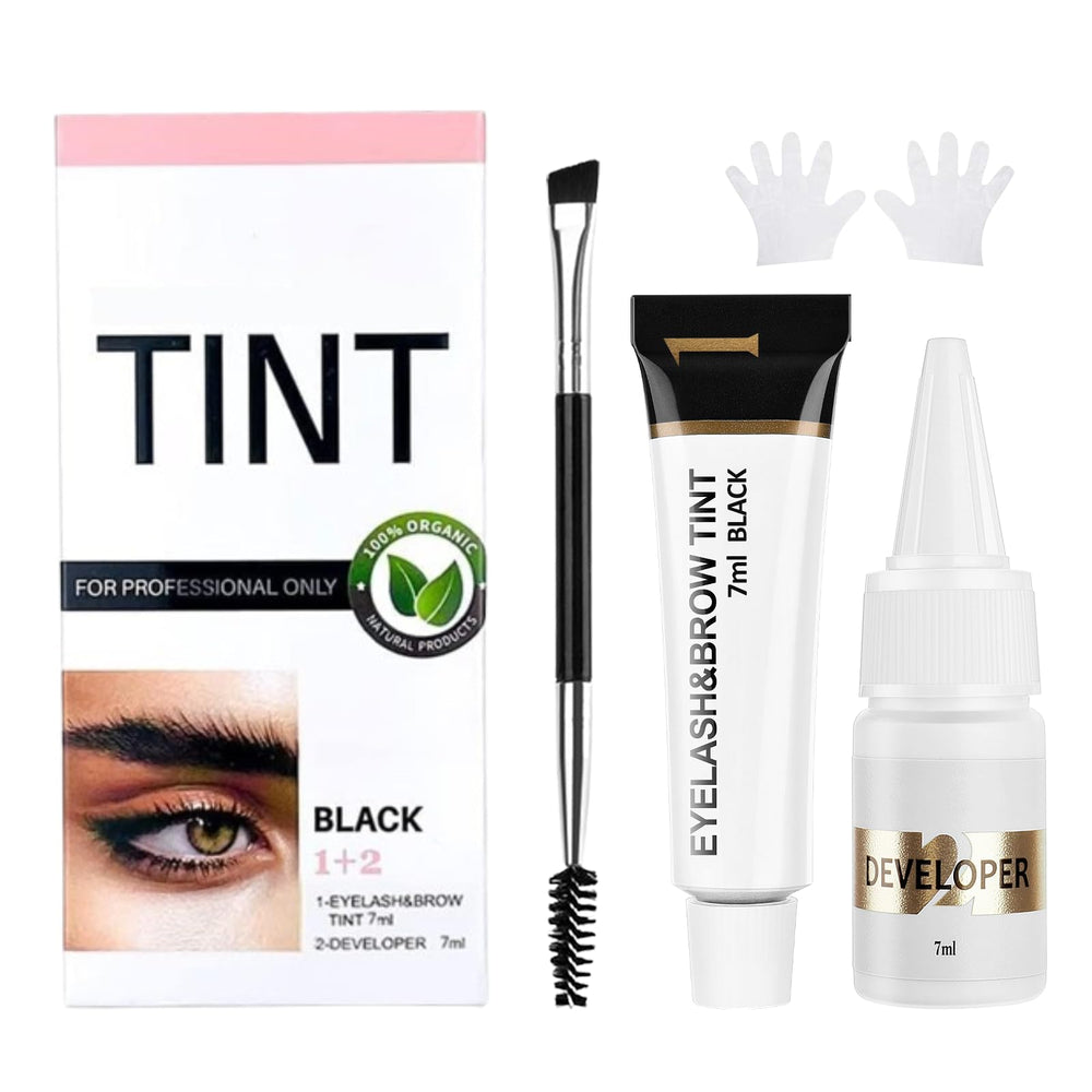 Duoffanny Lash & Brow Color Kit packaging for easy home tinting.