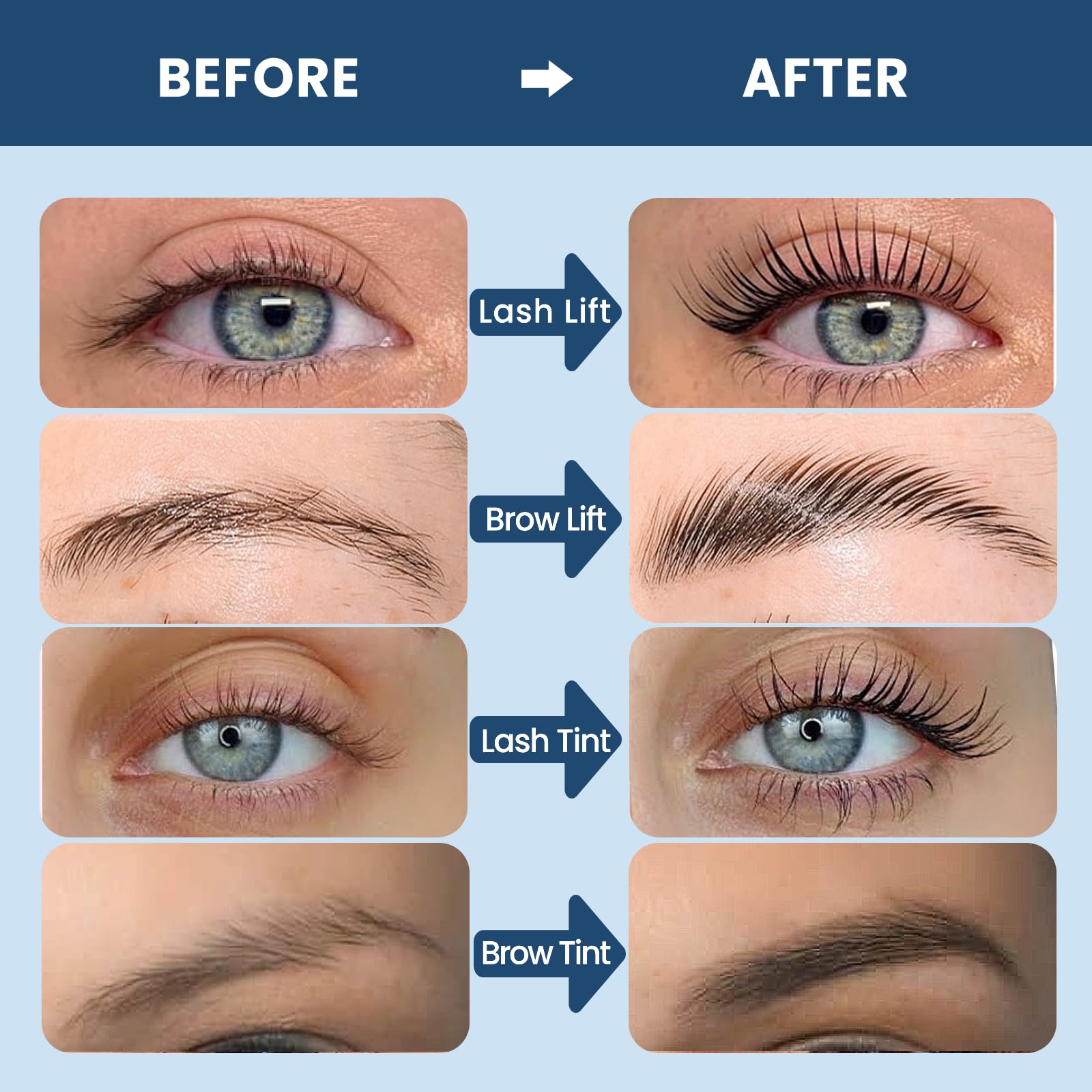 Duoffanny eyelash color kit natural black for bold defined lashes