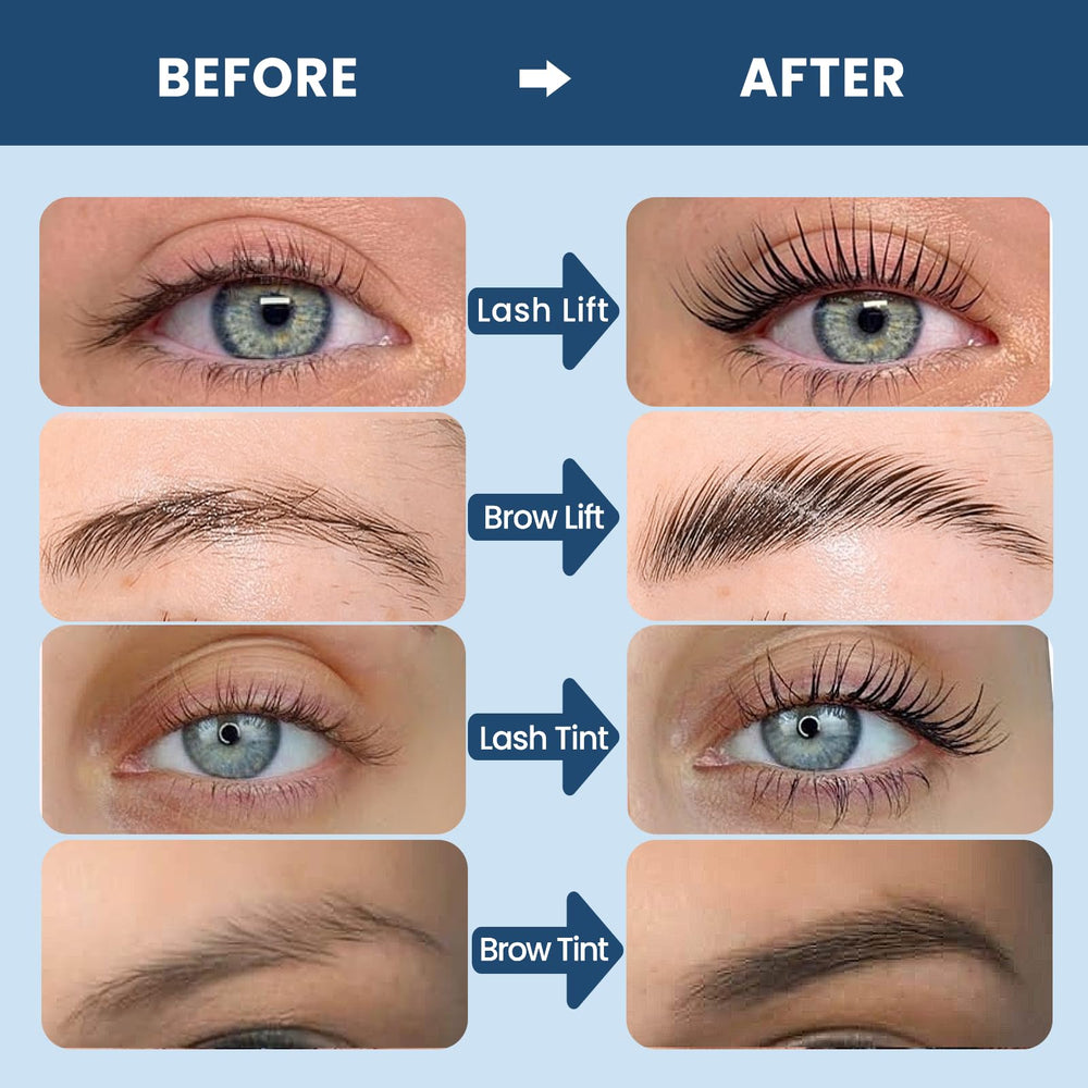 Duoffanny eyelash color kit natural black for bold defined lashes