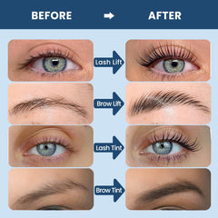 Duoffanny eyelash color kit natural black for bold defined lashes