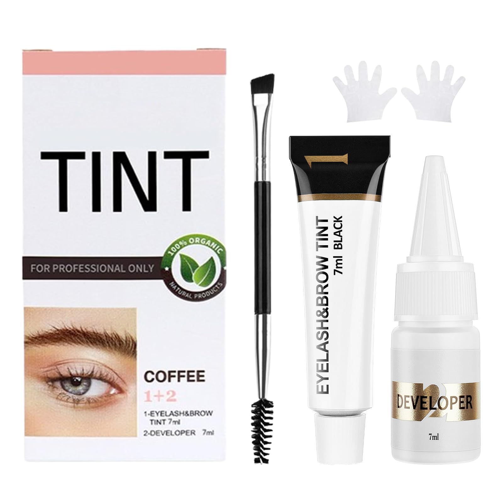 Duoffanny lash color kit for easy at-home lash coloring