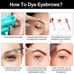 Duoffanny Lash Color Kit lash color application for even tone