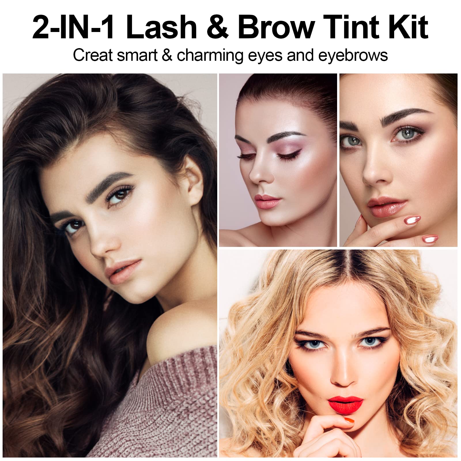 Duoffanny lash and brow tint lasts weeks with waterproof formula.