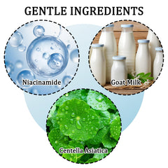 DuoZeng Goat Milk Body Wash moisturizing formula nourishes skin after shower.