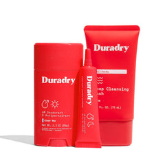 Duradry antiperspirant stick with Clear Sky scent for lasting freshness and odor control.