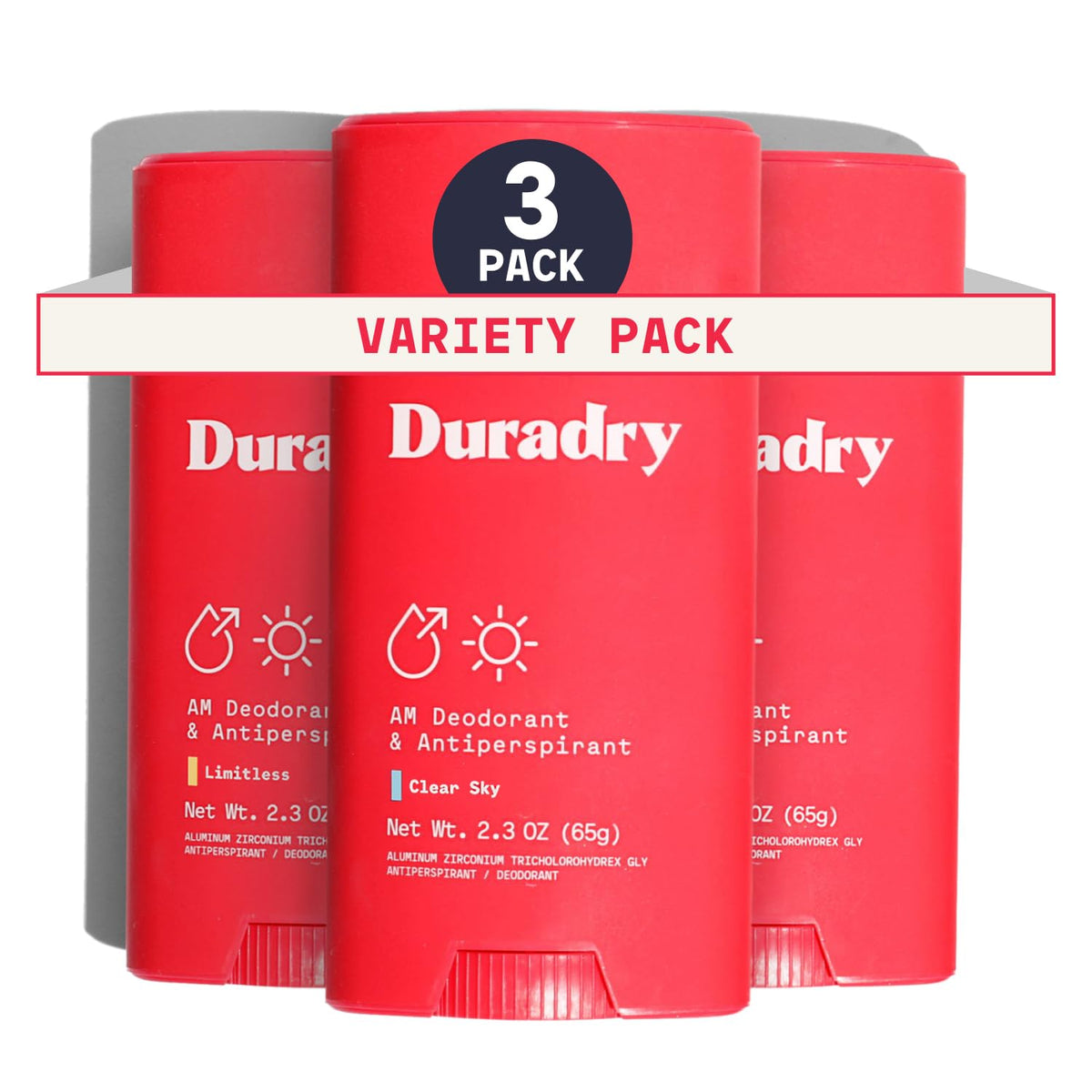 Duradry Barca scent antiperspirant stick delivers all-day protection.