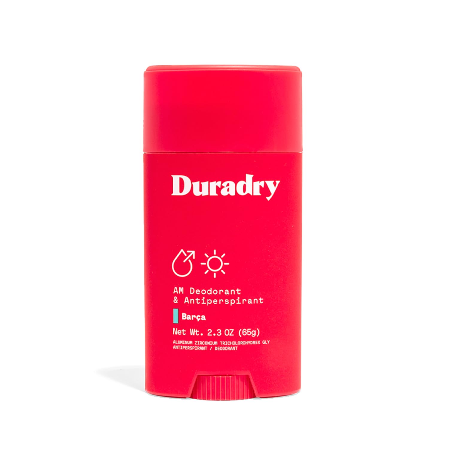 Duradry Barca SweetWater Sea Salt stick front view emphasizes clean design