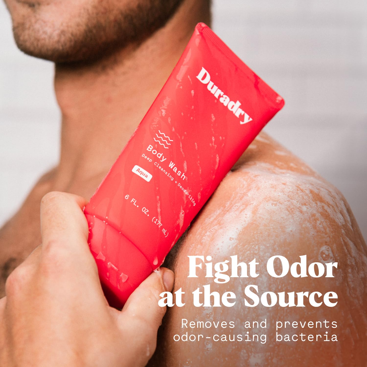 Duradry ingredients avocado oil highlight for skin moisture after shower