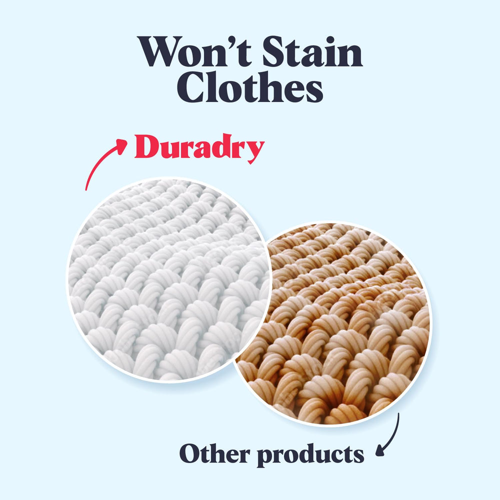 Duradry easy-application ritual promotes quick, smooth use each morning.