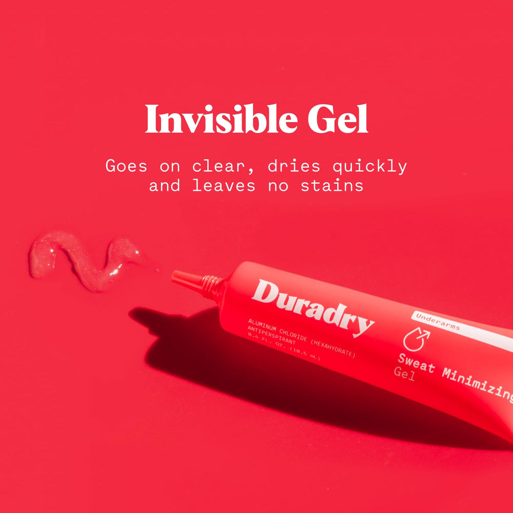 Duradry fragrance-free gel cushions sensitive skin with clean protection.