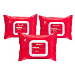 Duradry Whole Body Antiperspirant Wipes pack shown for on-the-go moisture control.