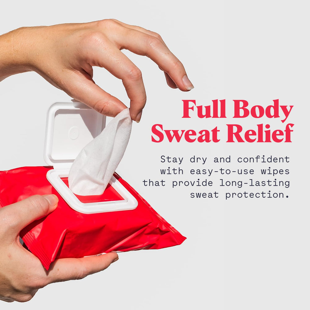 Duradry Wipes chest area for moisture control