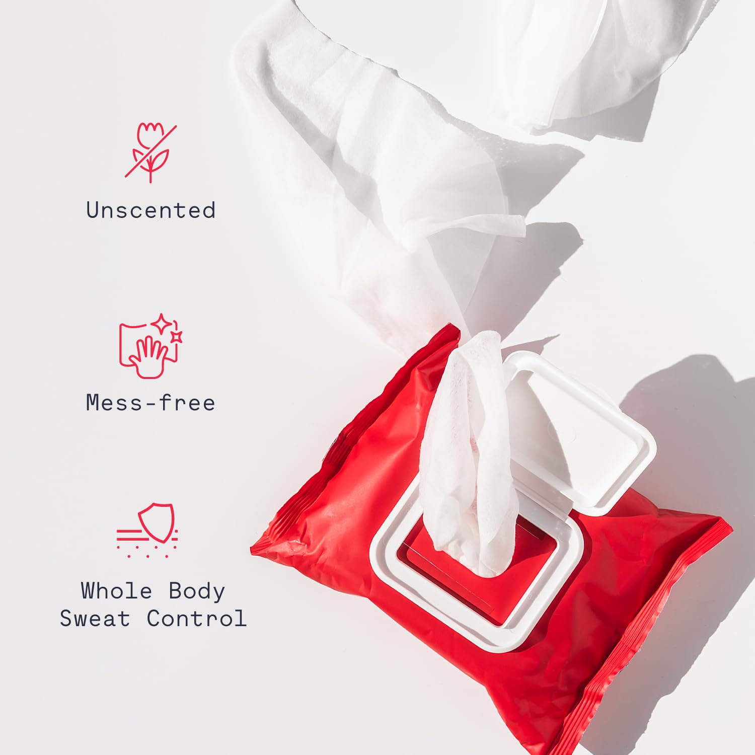 Duradry Wipes quick-drying texture with no stickiness