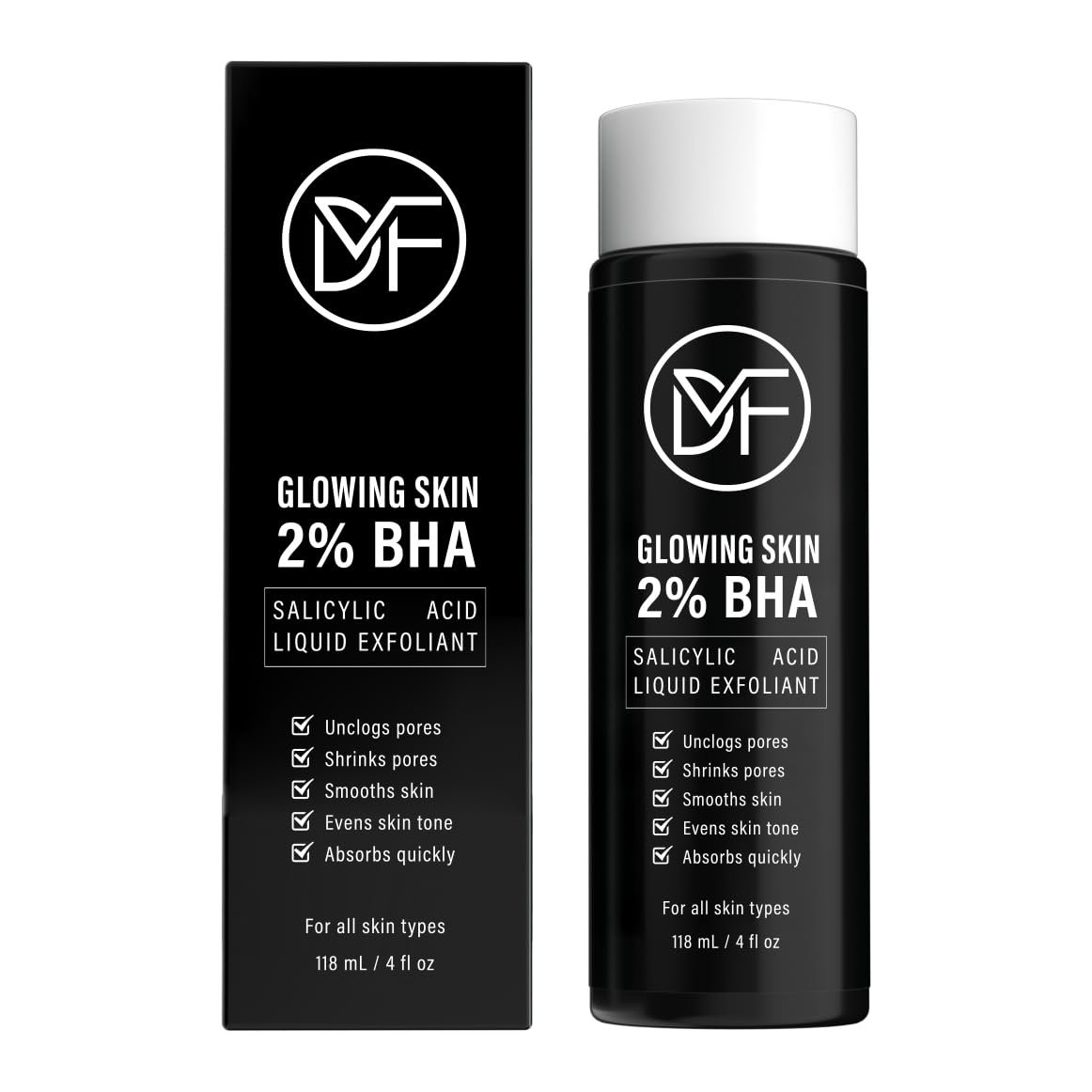 DuralineMakeupFixer 2% BHA flat lay conveys radiant-skin potential