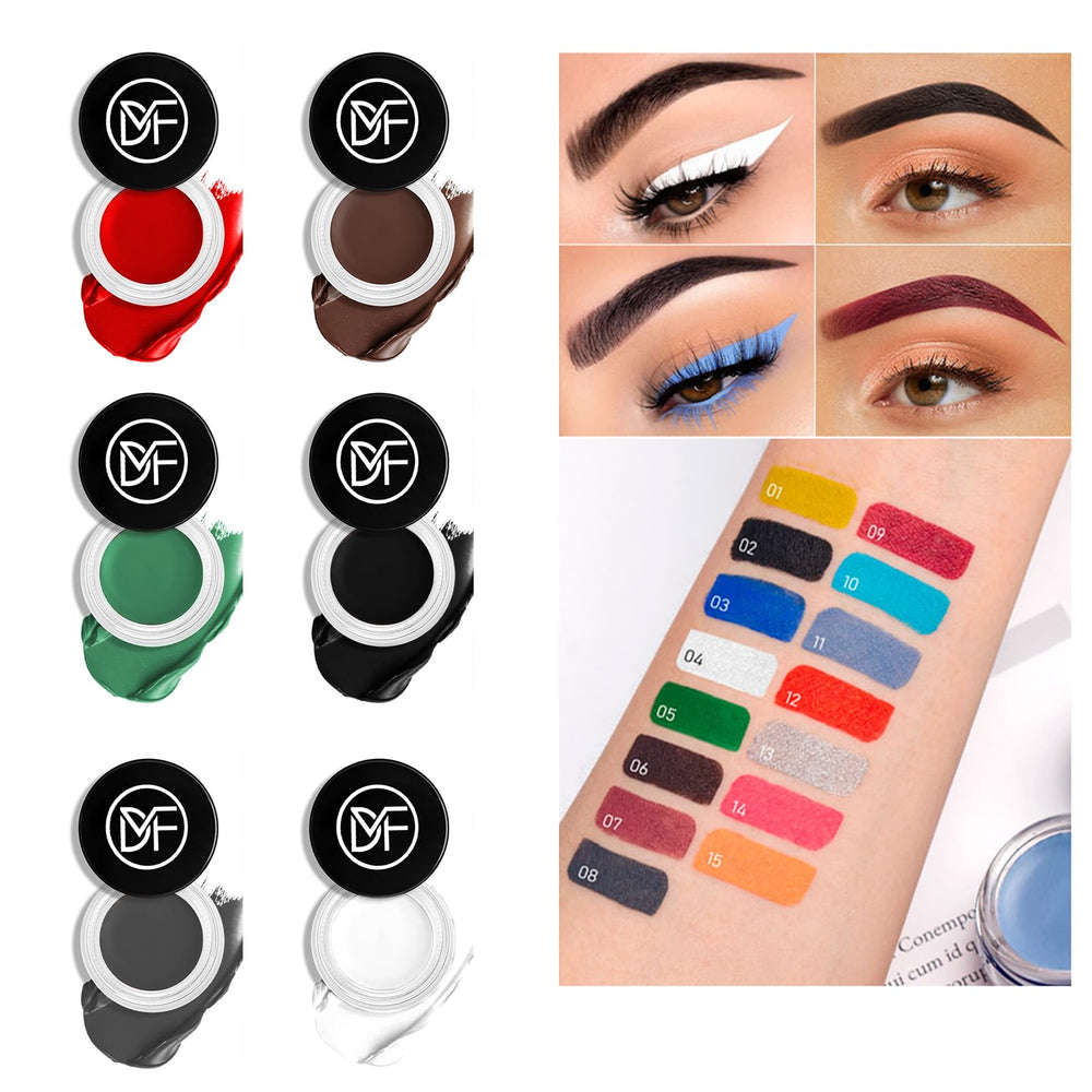 DuralineMakeupFixer eyeliner gel set brush close-up for precise control.