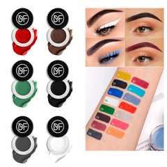 DuralineMakeupFixer eyeliner gel set brush close-up for precise control.
