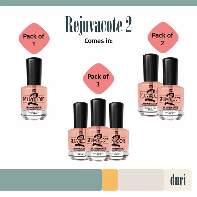 Duri Rejuvacote 2 after week use reveals smoother nail surface.