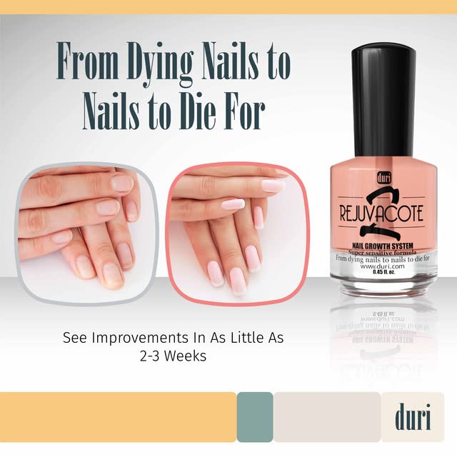 Hydrolyzed proteins in Duri Rejuvacote 2 support conditioning of nails.
