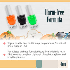 Duri vegan and cruelty-free packaging emphasizes ethical makeup choice.