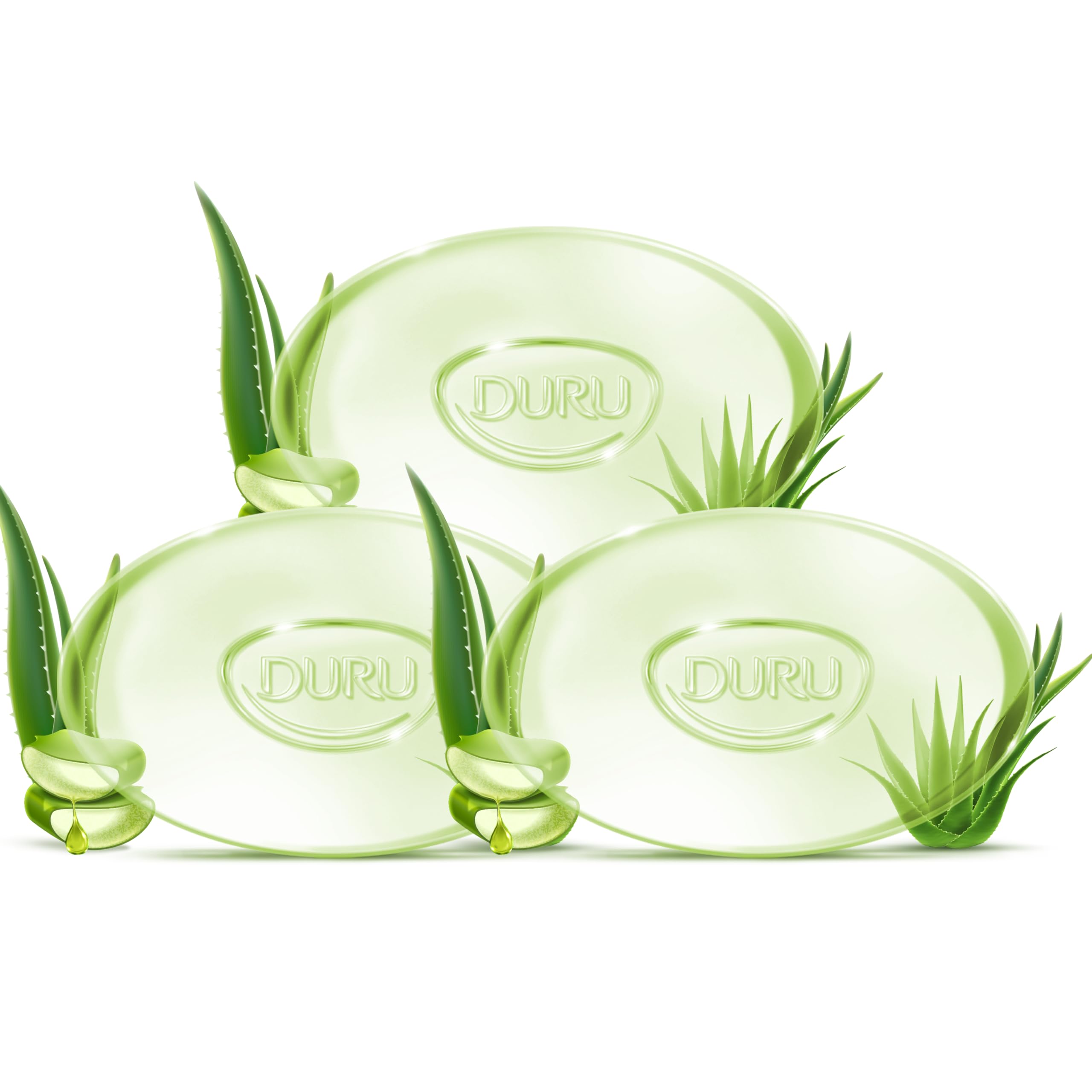 Duru Aloe Vera Glycerin Bar Soap texture close-up highlights creamy lather.