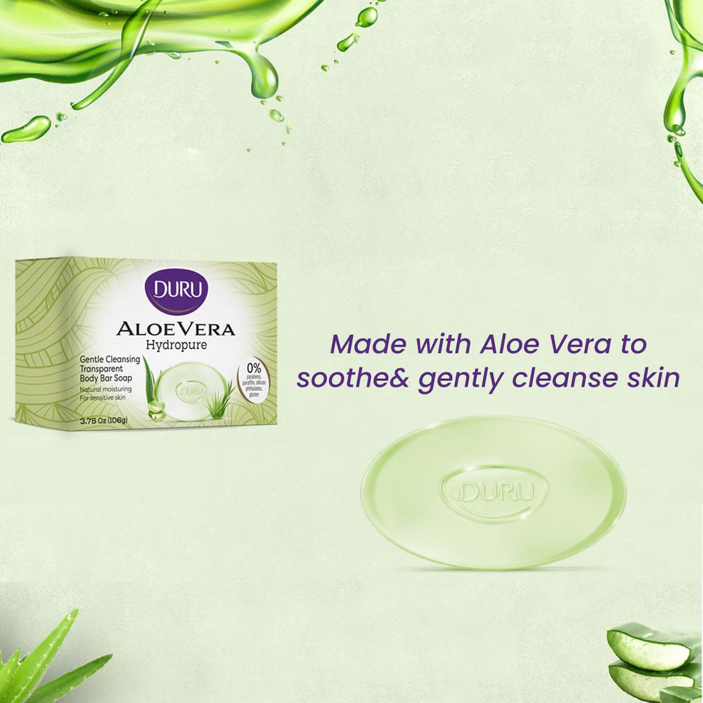 Duru Avocado Bar Soap with oil and shea butter for extra nourishment in action.
