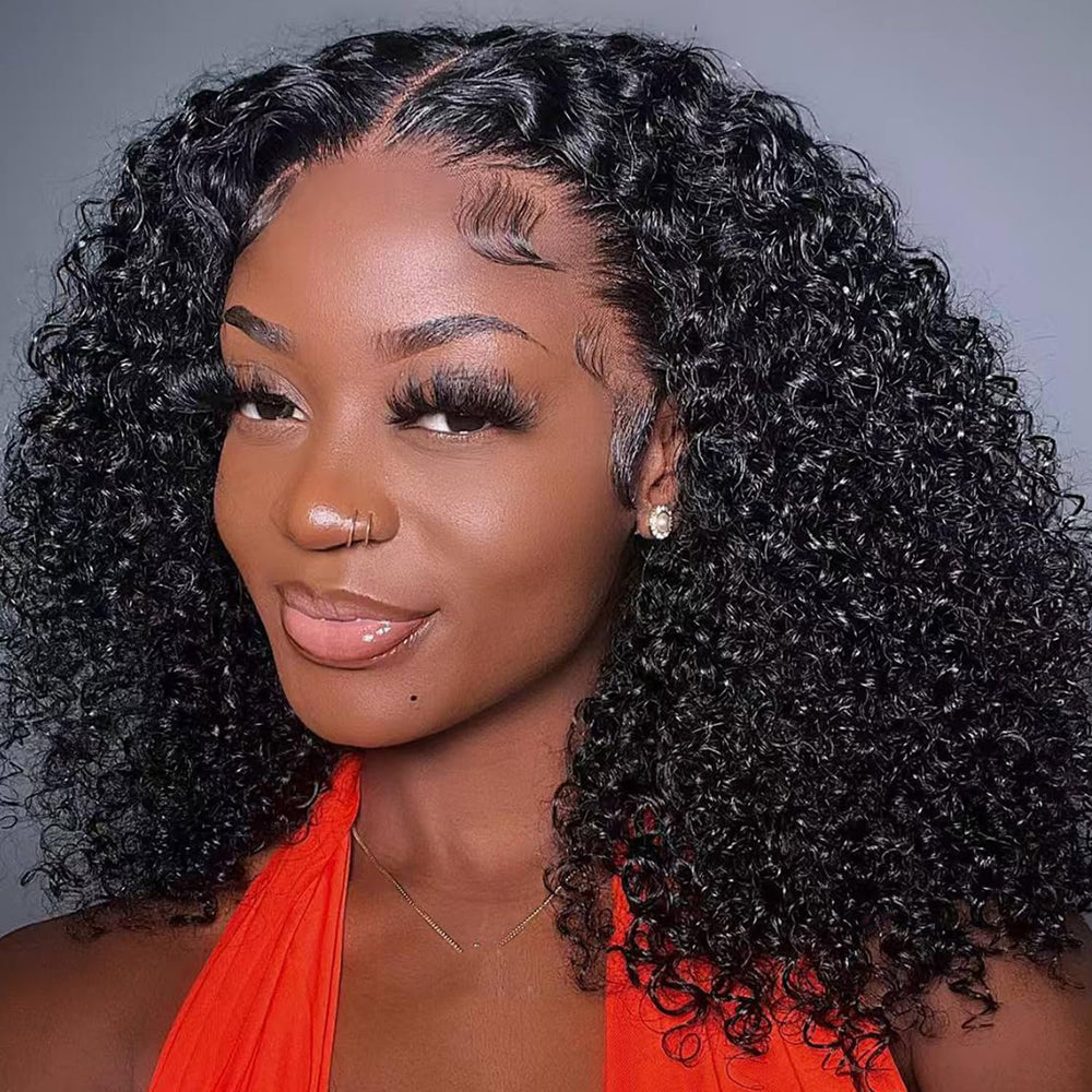 Durya bob wig with deep wave front for natural part and fullness