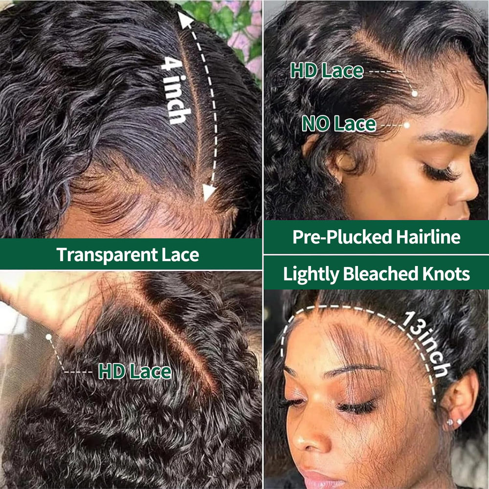 Durya 220% density deep wave wig adds fullness and bounce.
