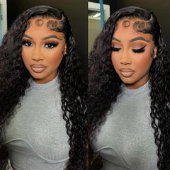 Durya wig close-up with baby hairs for a seamless, realistic hairline.