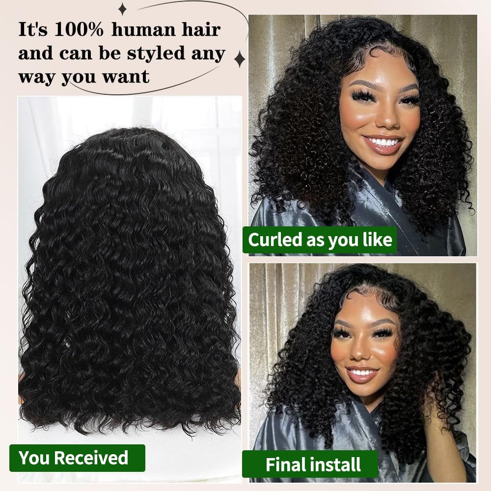 Durya deep wave wig with transparent lace and baby hairs for realism
