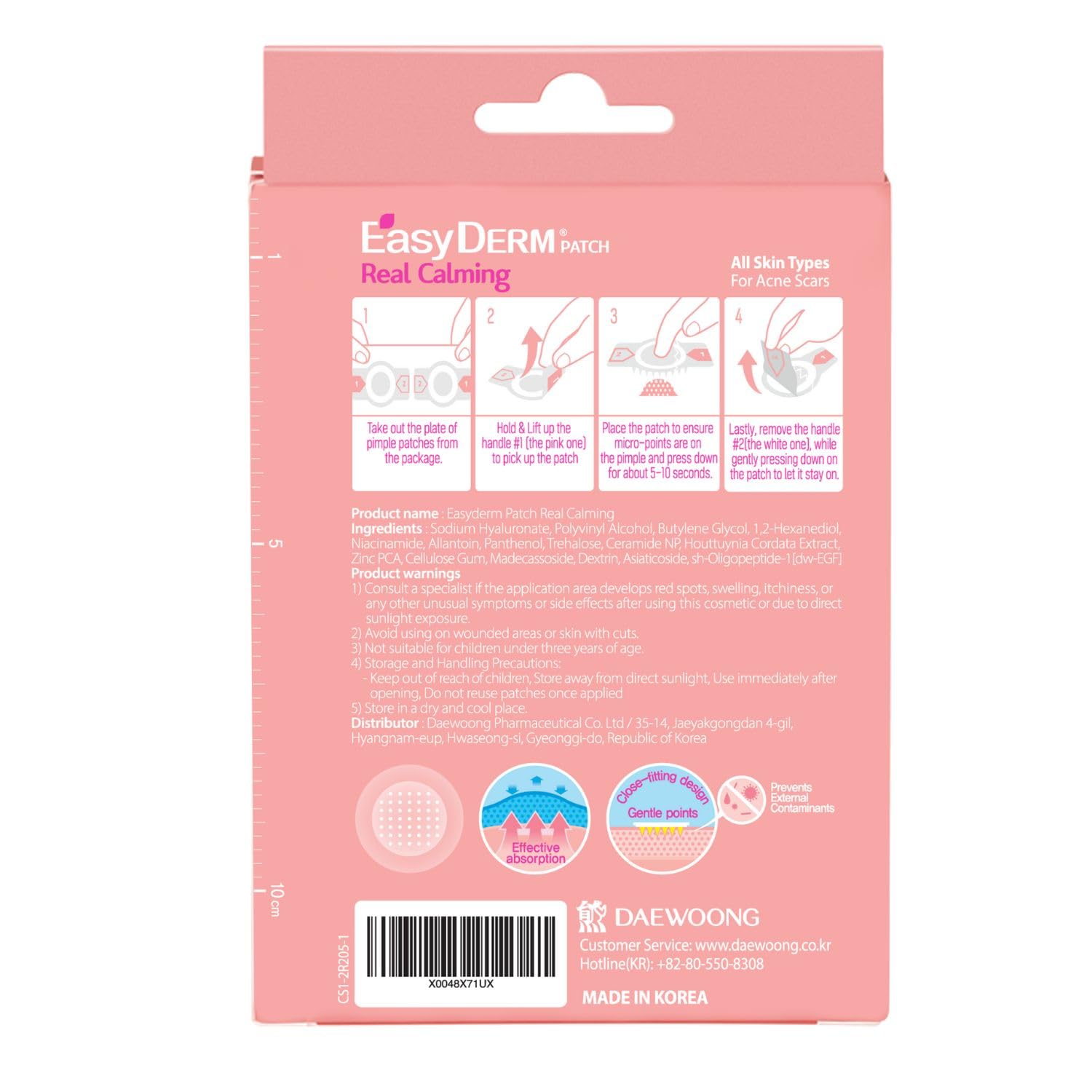 DWEasyDerm 6-count pack showing convenient daily use.