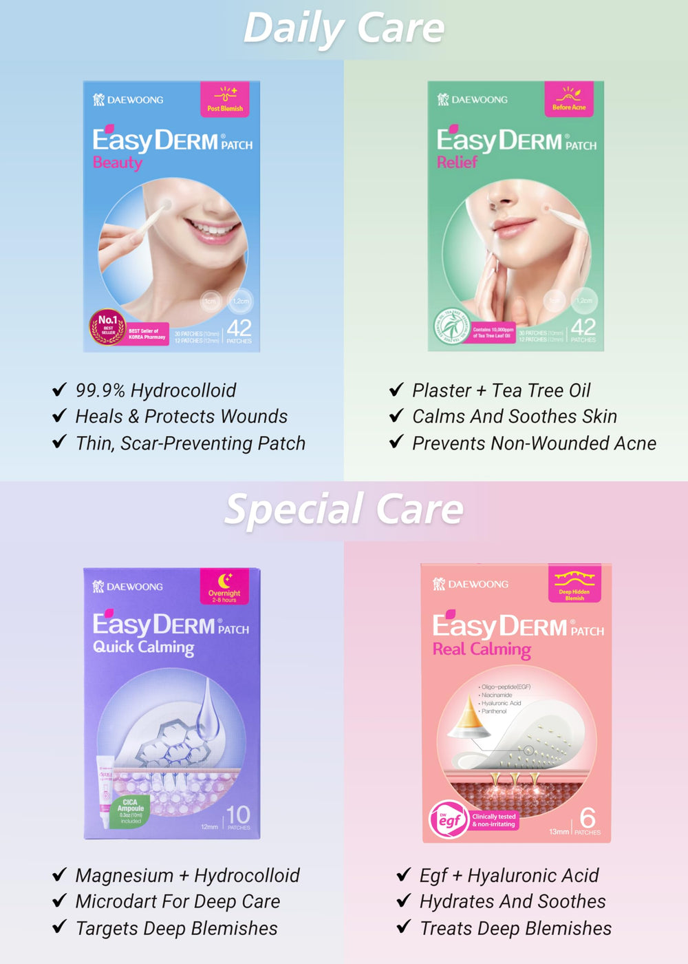 DWEasyDerm Box display highlighting gift-ready packaging.
