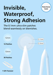 DWEasyDerm Hygienic zipper pouch keeps patches clean and ready