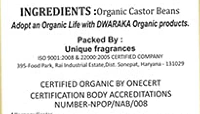 Dwaraka Castor Oil digestion-use image suggests gentle support for digestion with moderation.