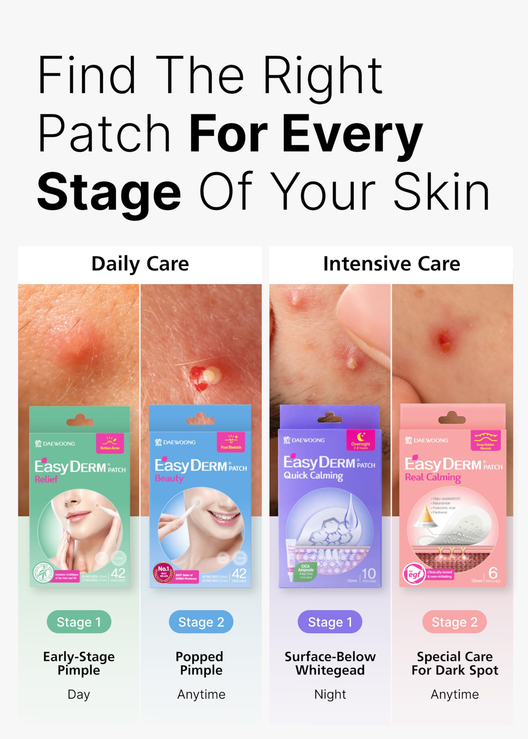 DWEasyDerm Easyderm patch application shows discreet wear on skin