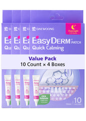 Close-up of magnesium microdots on a patch for targeted overnight care.