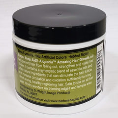 D WRIGHT ALOPECIA application on scalp demonstrating a lightweight dressing for versatility.
