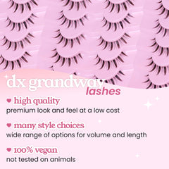 DX Grandway LK02 lashes with flexible band for seamless application.