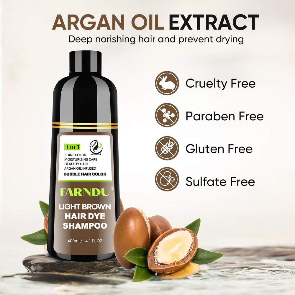 DYEING 221 BC Farndu light brown application on dry hair for a mess-free color