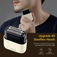 DynaCare triple-blade system delivers close shaves on various beard lengths.