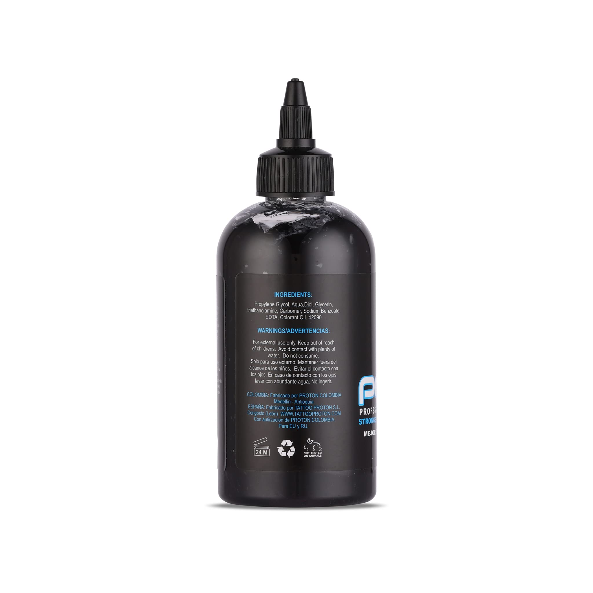 Dynamic Color Co Proton stencil primer wax-texture on skin.