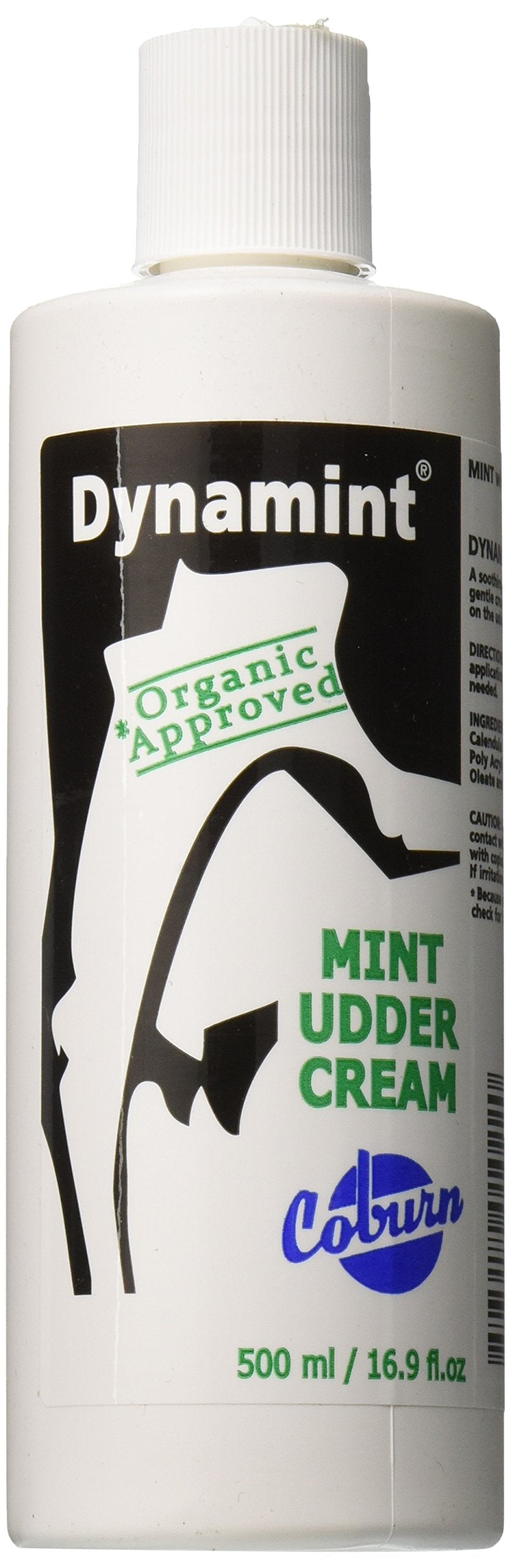 Dynamint Udder Cream bottle 500ml for smooth udder skin and daily care.