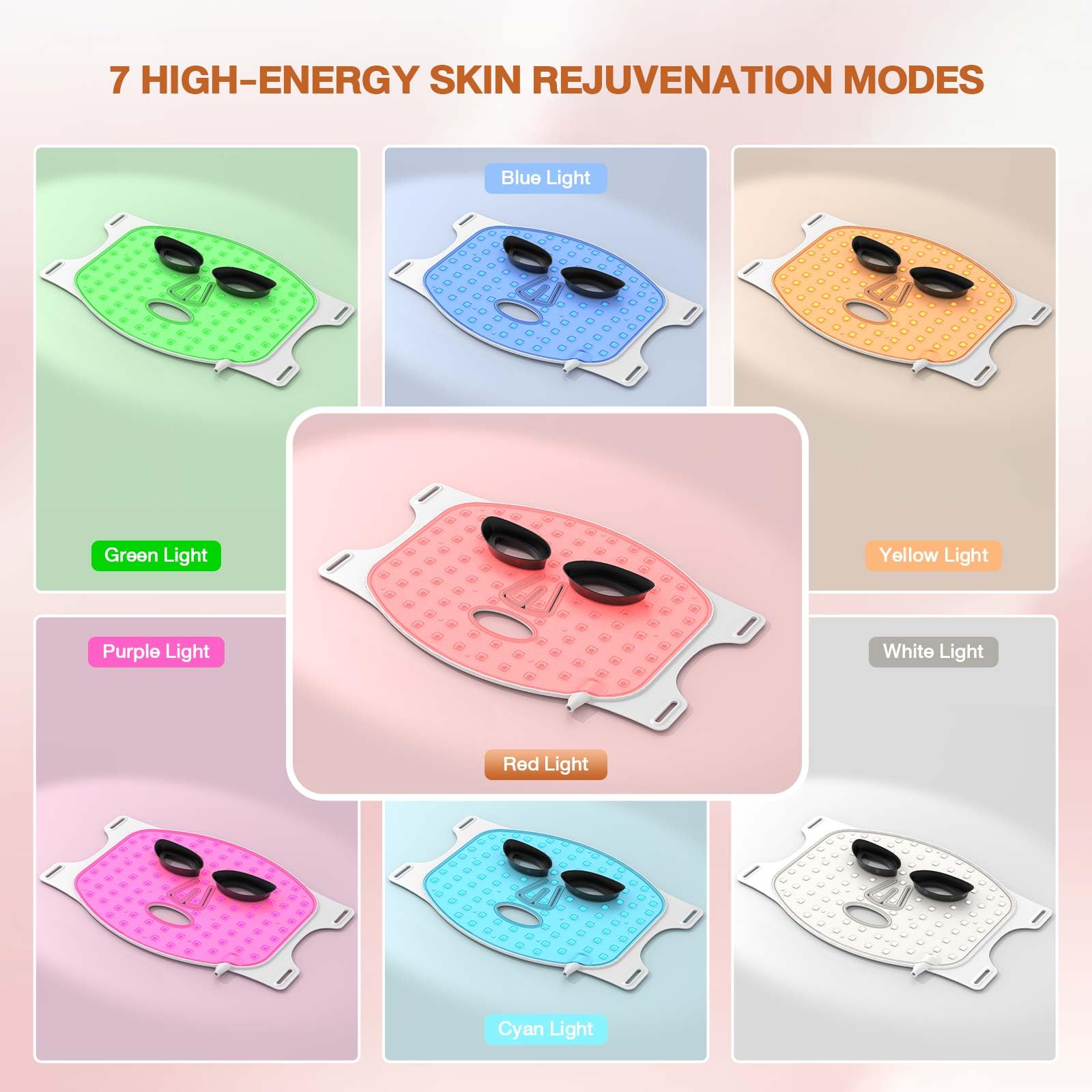 DZAVOK Red Light Mask remote control for easy timer-guided sessions.