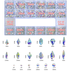 DZHILHMX 600 crystal AB diamonds—precise shine for nail art