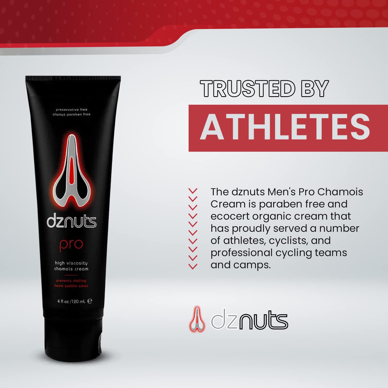 Close up of chamois cream texture showing moisturizing feel