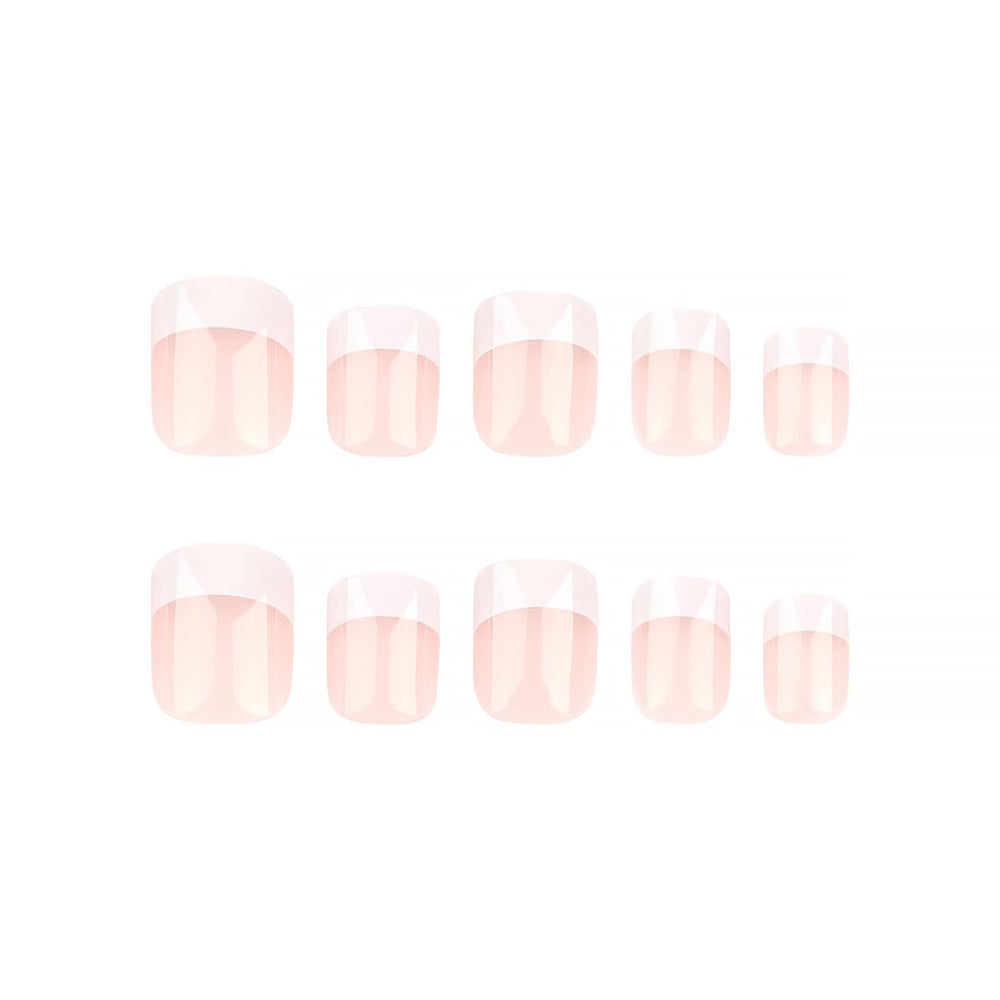 DZPGUONIZ glue-on nails with jelly stickers for secure adhesion