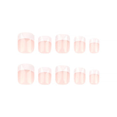 DZPGUONIZ glue-on nails with jelly stickers for secure adhesion