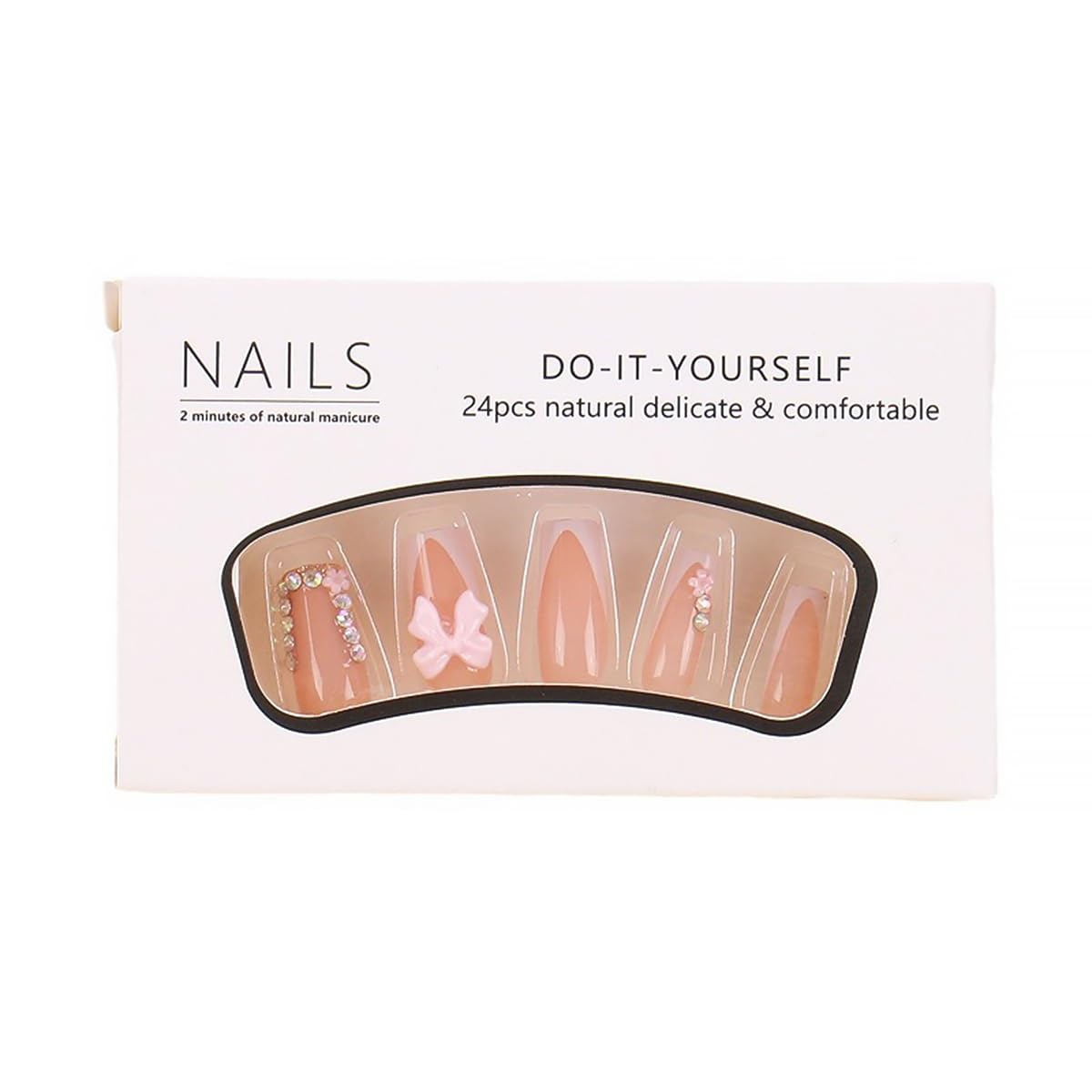 DZPGUONIZ pink flower design nails for romantic finishes.
