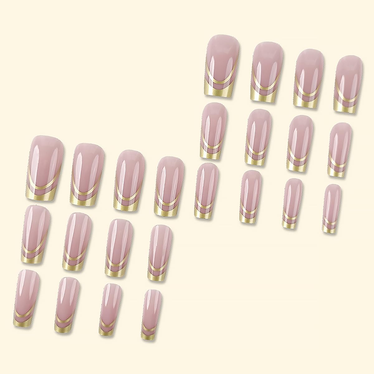 DZPGUONIZ press-on nails application demonstrates quick DIY manicure at home.